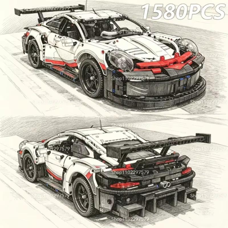 Lego Set Creator - 1580PCS New Technical 1:8 Scale Racing