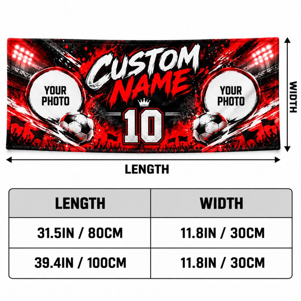 1PCS Custom Soccer Fan Towel P - огляд і ціна Party Games Name