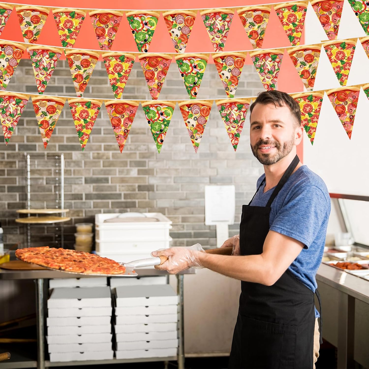 Pizza Party Pennant Banner Piz - огляд і ціна Party Games Night